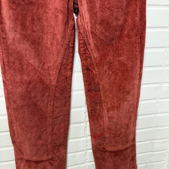 We the Free People NWT Corduroy Risk Taker High Rise Straight Red Sz 27 Western - Picture 5 of 16